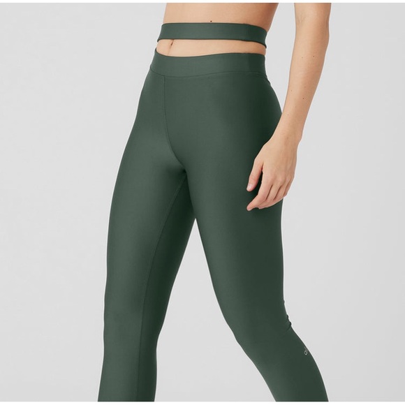 Alo air lift high waist all access leggings dark cactus size xxs - Picture 2 of 4